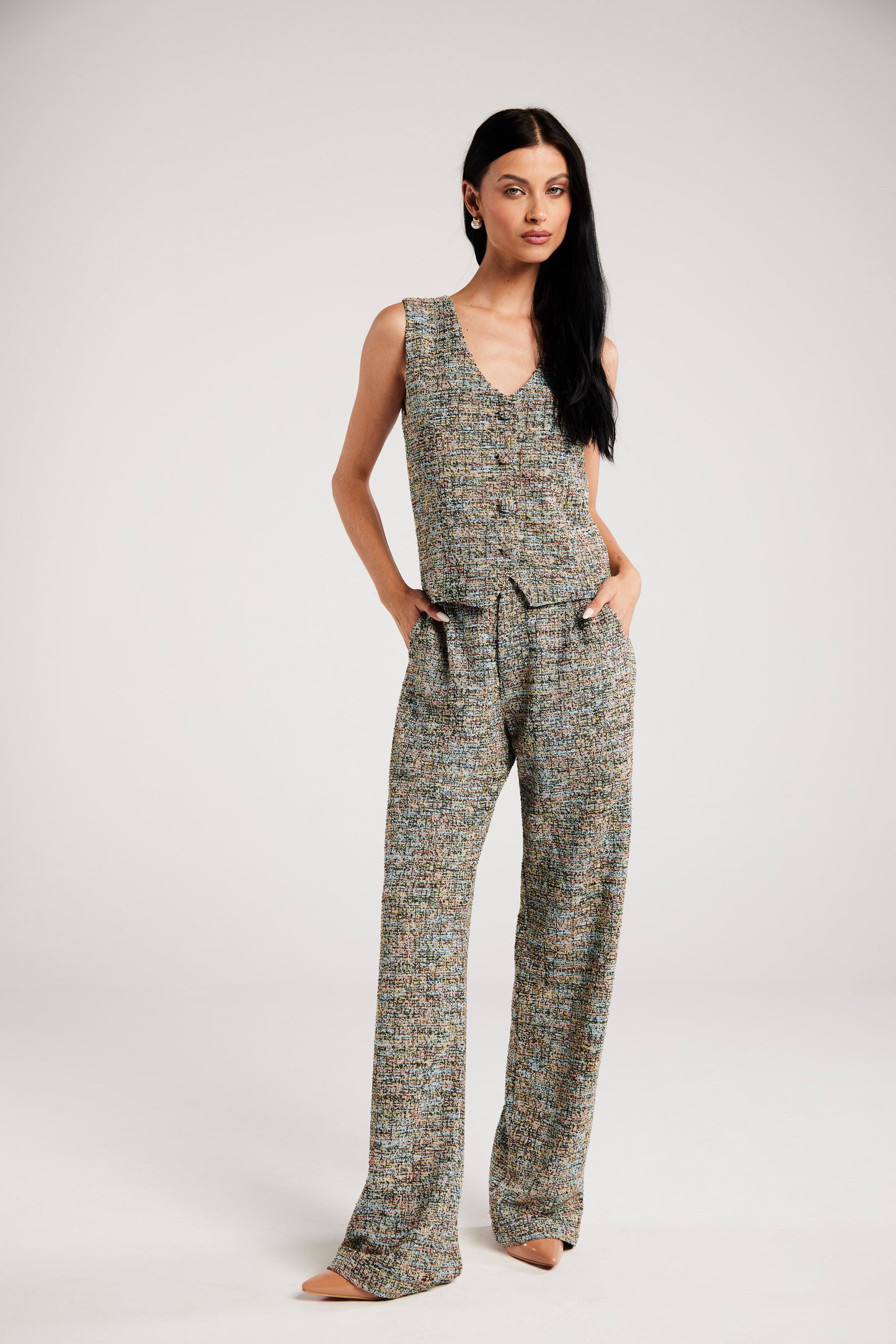 Conjunto de Alfaiataria em Tweed "Pompéia"
