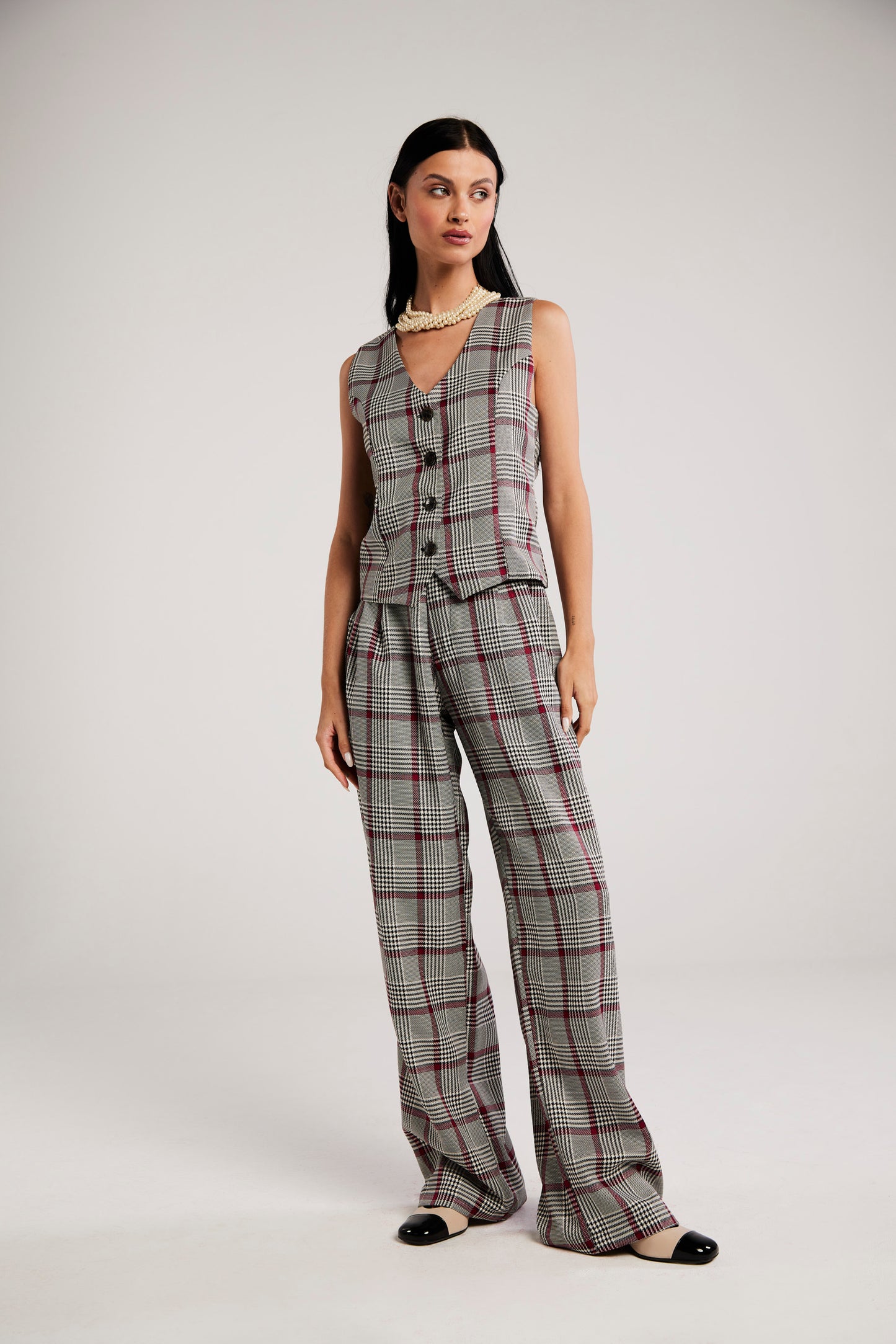 Conjunto de Alfaiataria Xadrez "Colette"