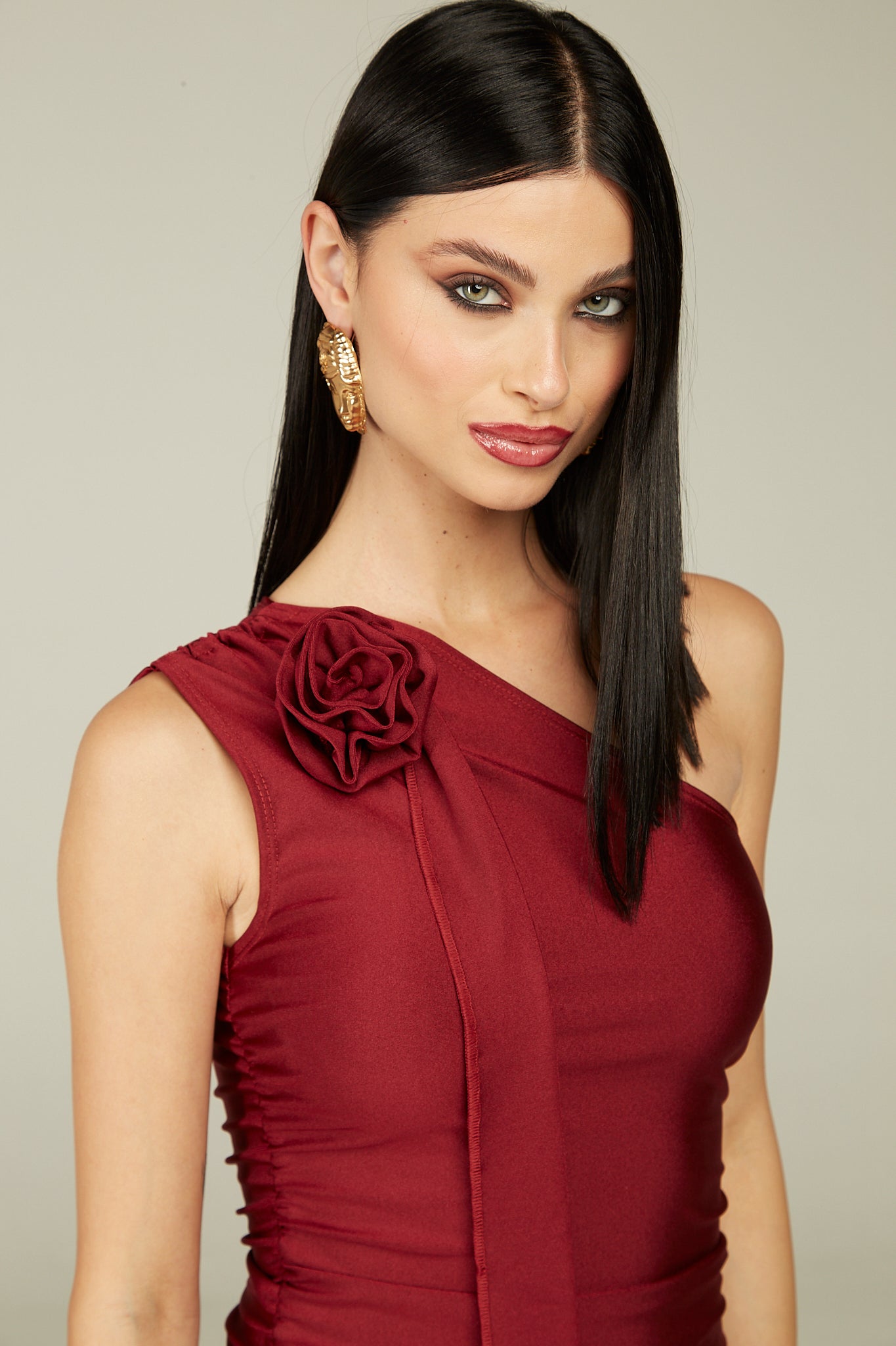 Top de Flor "Rouge Noir"