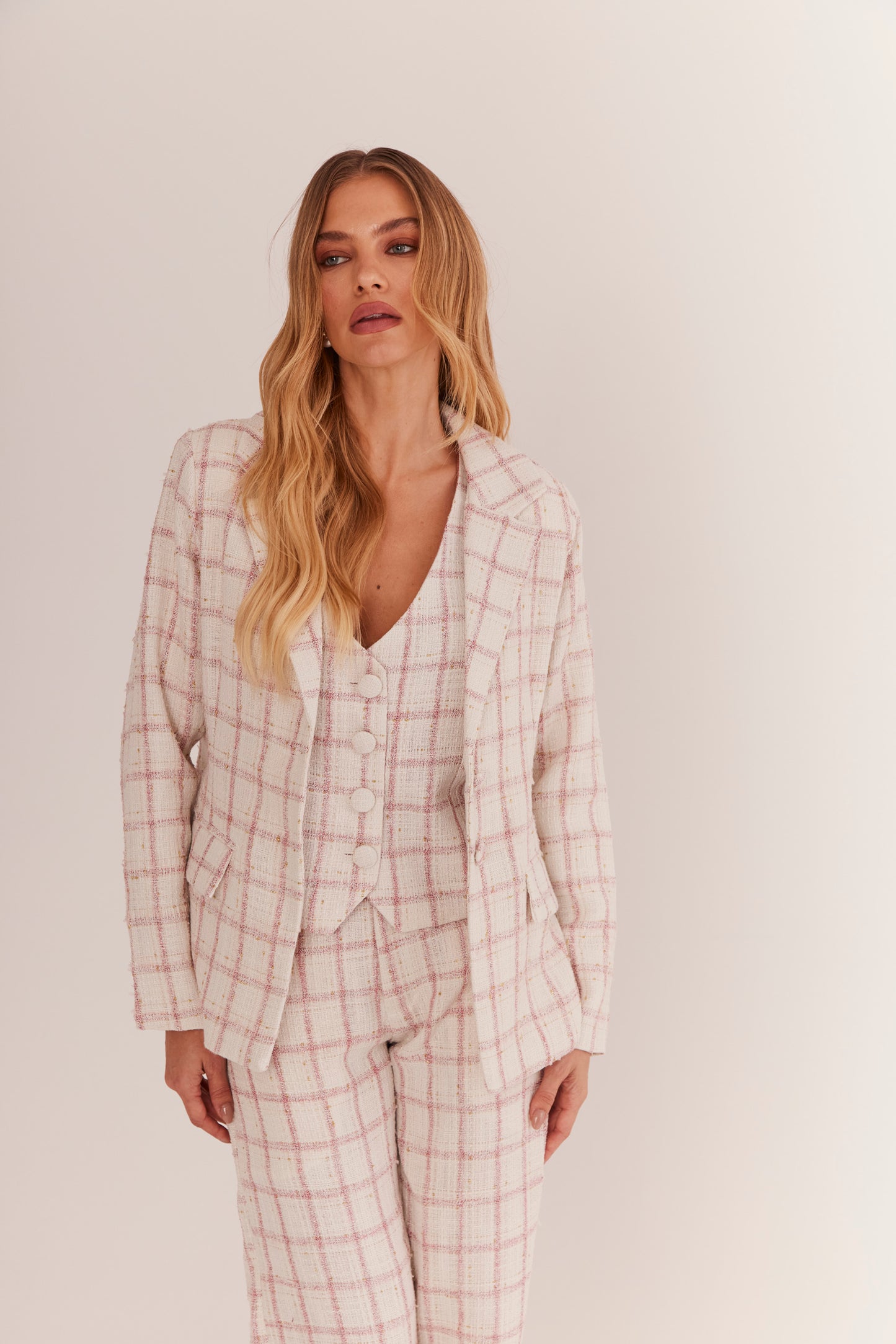 Colete de Alfaiataria em Tweed "Mademoiselle"