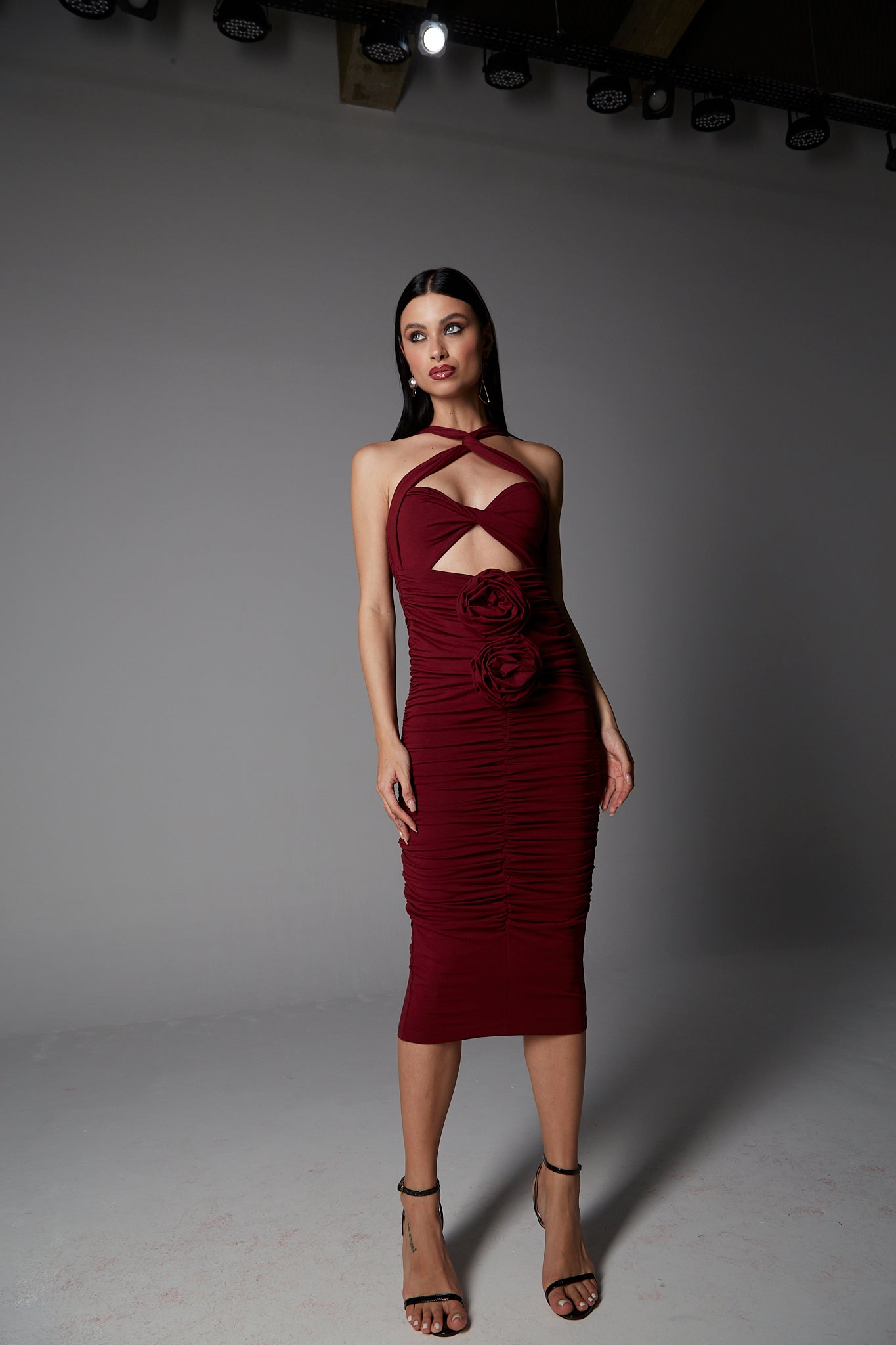 Vestido "Athena" Vinho