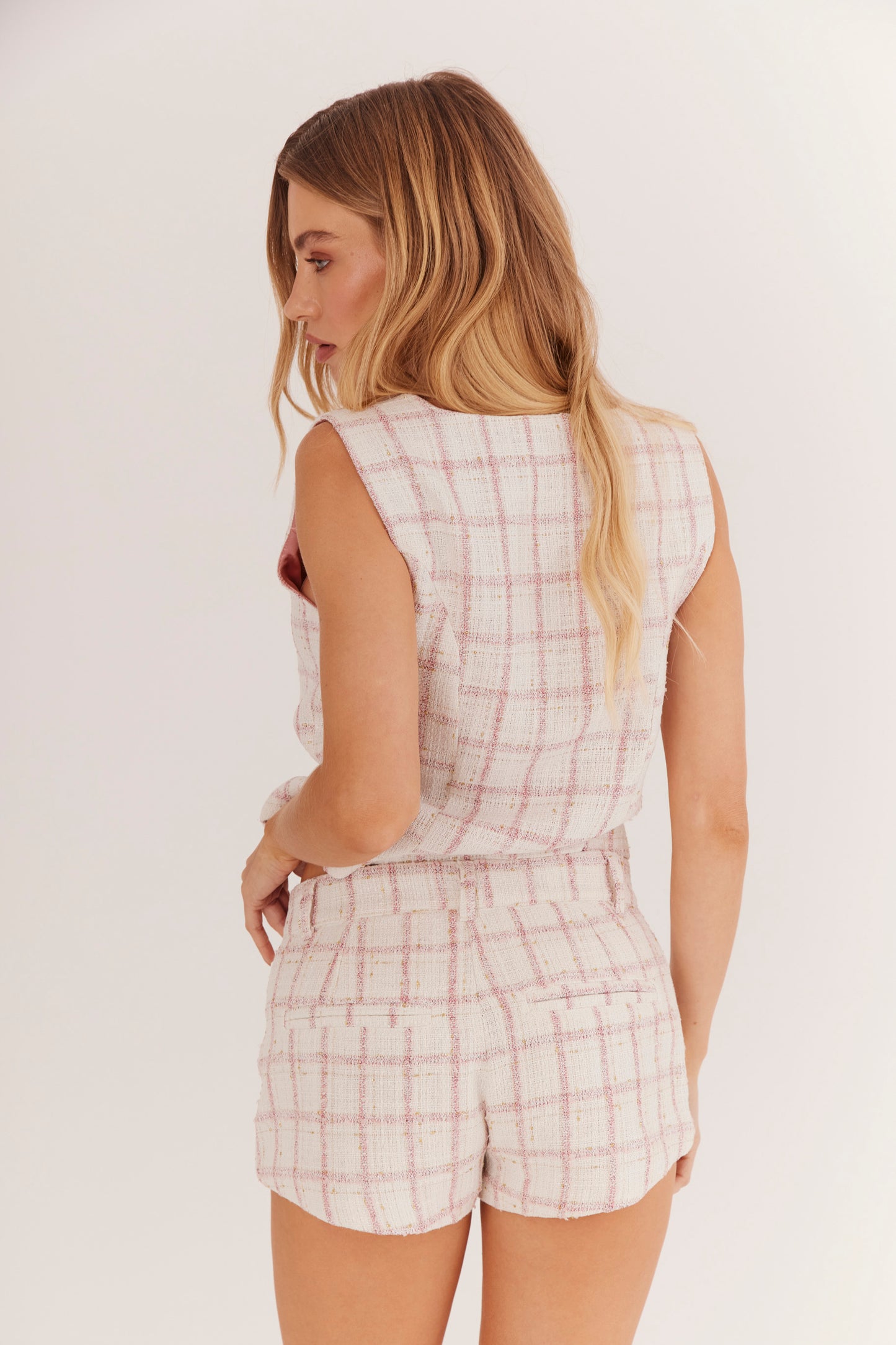 Shorts de Alfaiataria em Tweed "Mademoiselle"