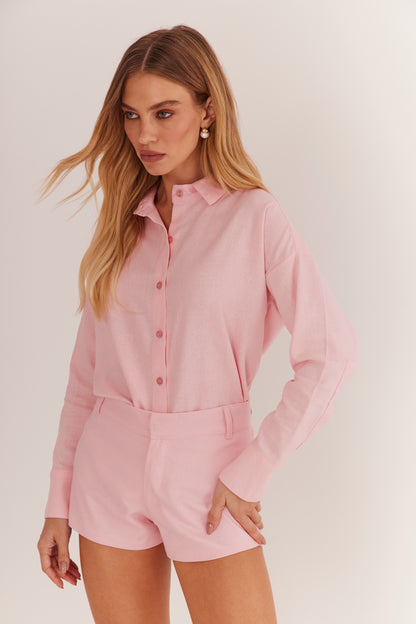 Shorts de Alfaiataria em Linho "Rosalie"