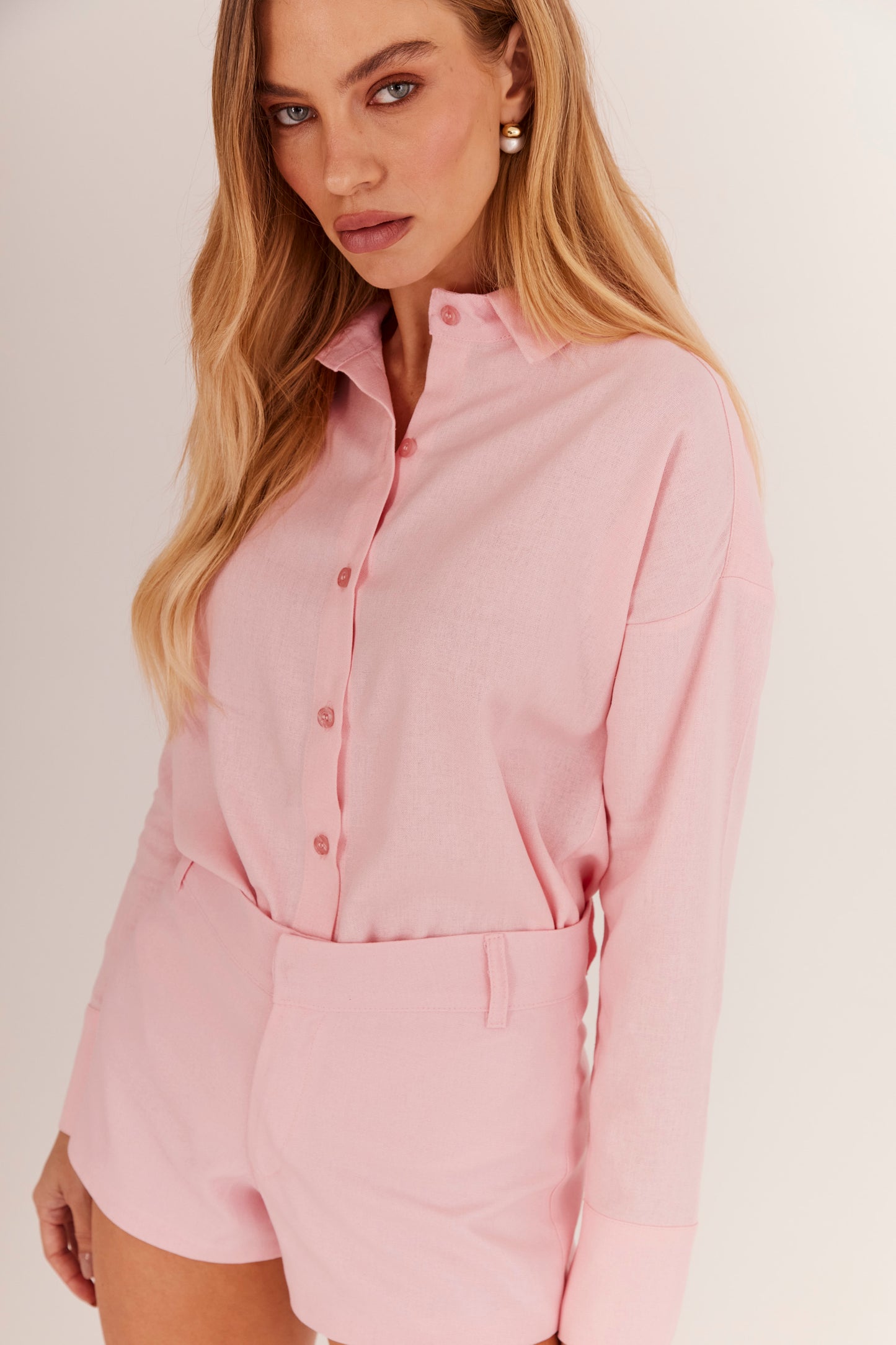 Shorts de Alfaiataria em Linho "Rosalie"