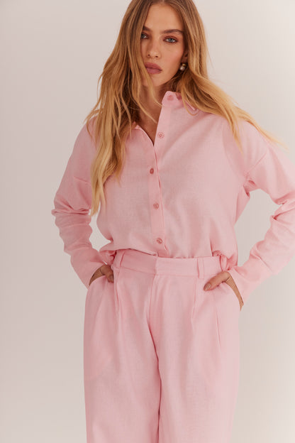 Calça de Alfaiataria em Linho "Rosalie"