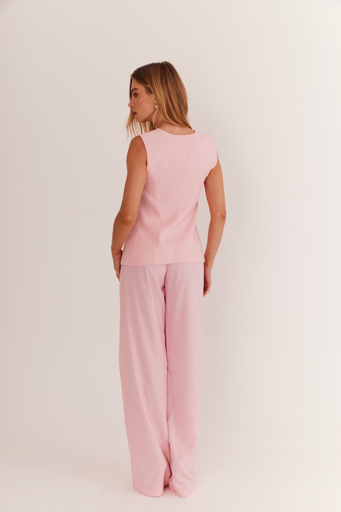 Calça de Alfaiataria em Linho "Rosalie"