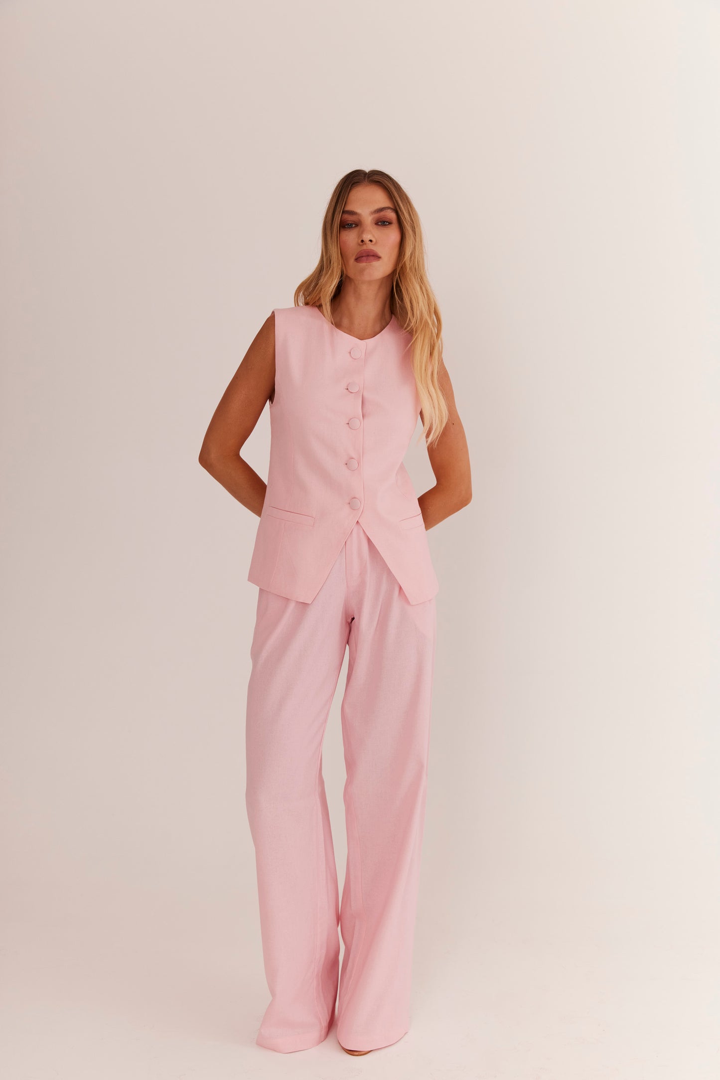 Calça de Alfaiataria em Linho "Rosalie"