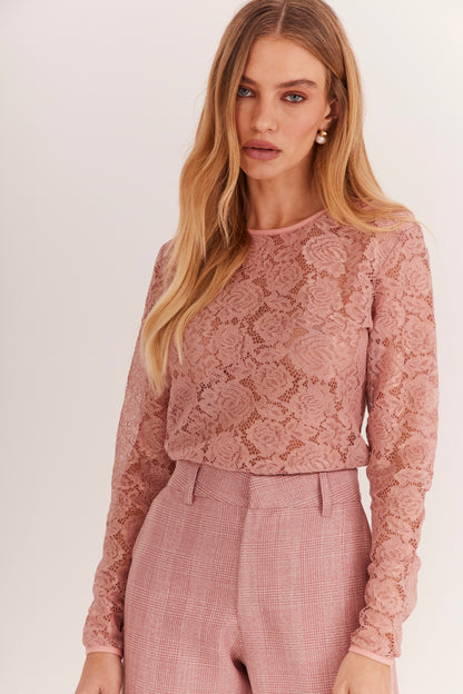 Blusa de Renda "Francesa" Rosa