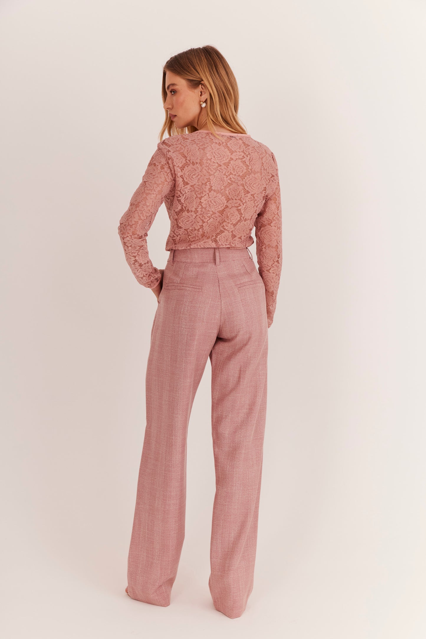 Calça de Alfaiataria "Rose Blush"
