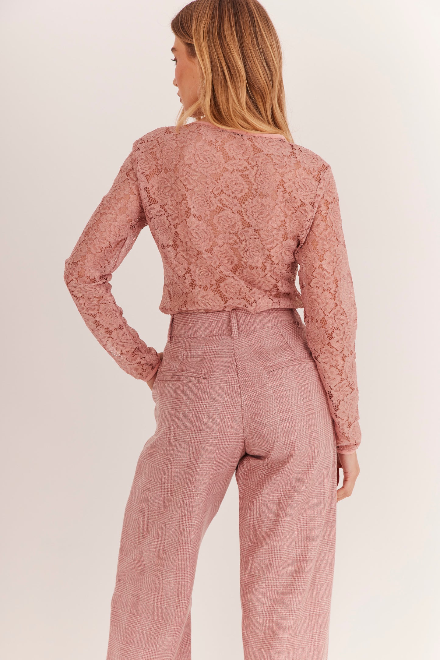 Calça de Alfaiataria "Rose Blush"