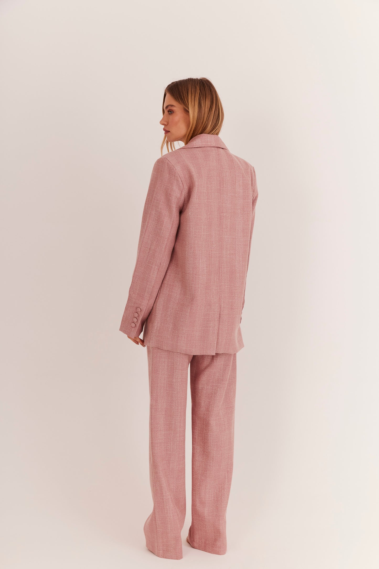 Blazer de Alfaiataria Oversized "Rose Blush"
