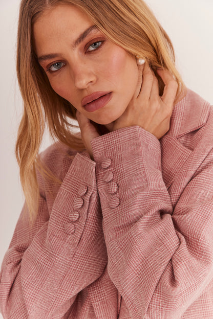 Blazer de Alfaiataria Oversized "Rose Blush"