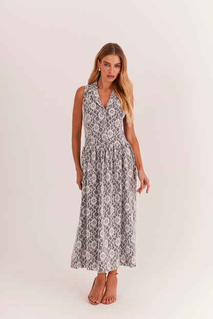 Vestido de Alfaiataria Renda "Siena"