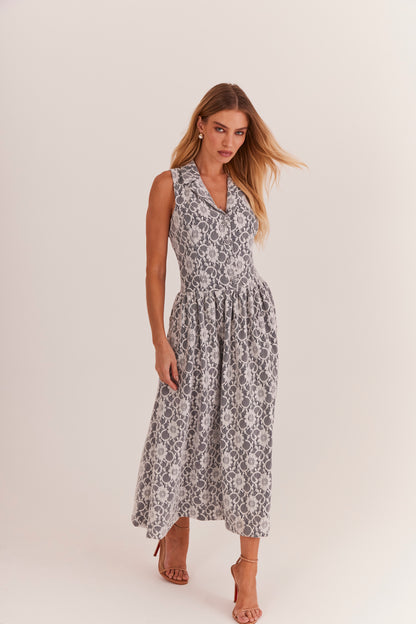 Vestido de Alfaiataria Renda "Siena"