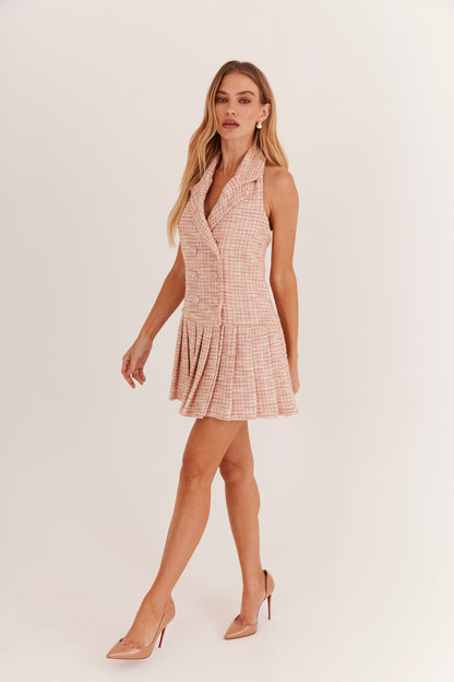 Vestido de Alfaiataria Tweed "Soleil Rose"