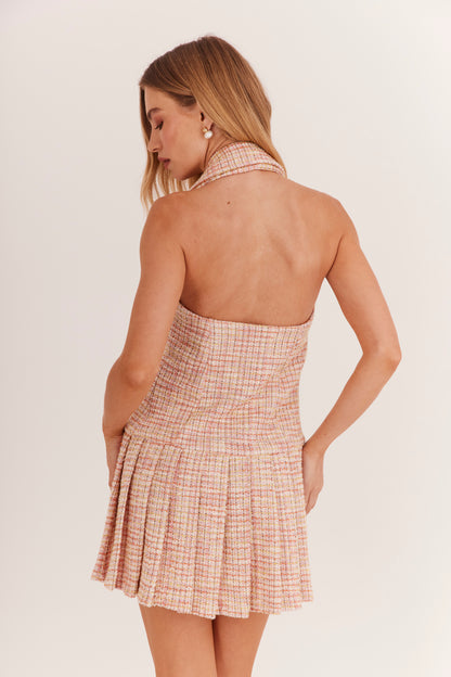 Vestido de Alfaiataria Tweed "Soleil Rose"