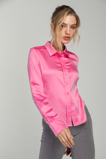 Camisa Social "Emma" Rosa