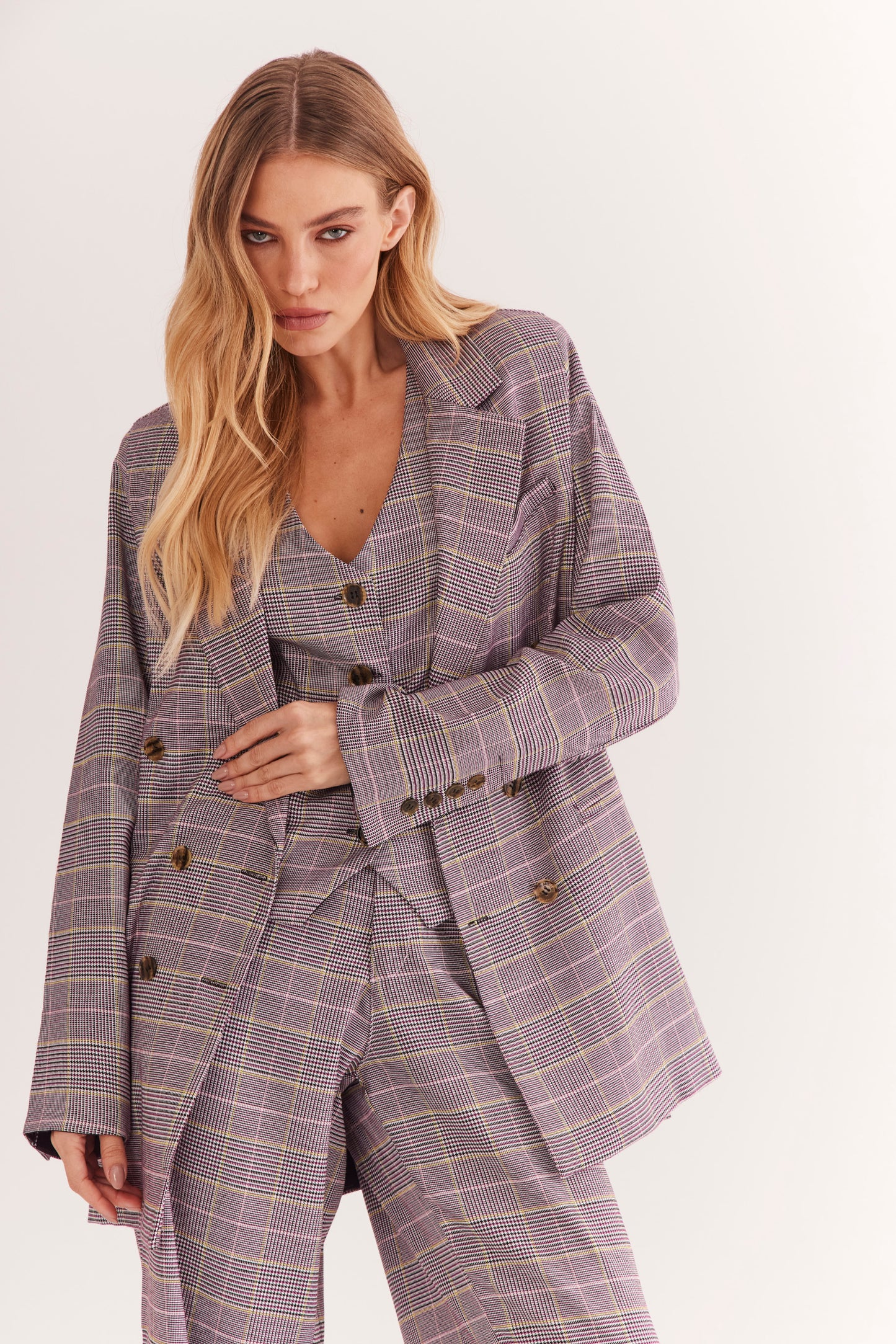 Blazer de Alfaiataria Oversized "Améthyste"