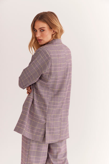 Blazer de Alfaiataria Oversized "Améthyste"