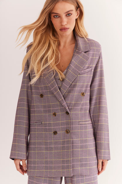 Blazer de Alfaiataria Oversized "Améthyste"