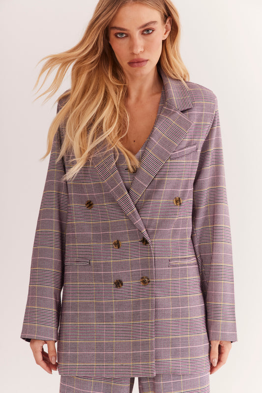 Blazer de Alfaiataria Oversized "Améthyste"