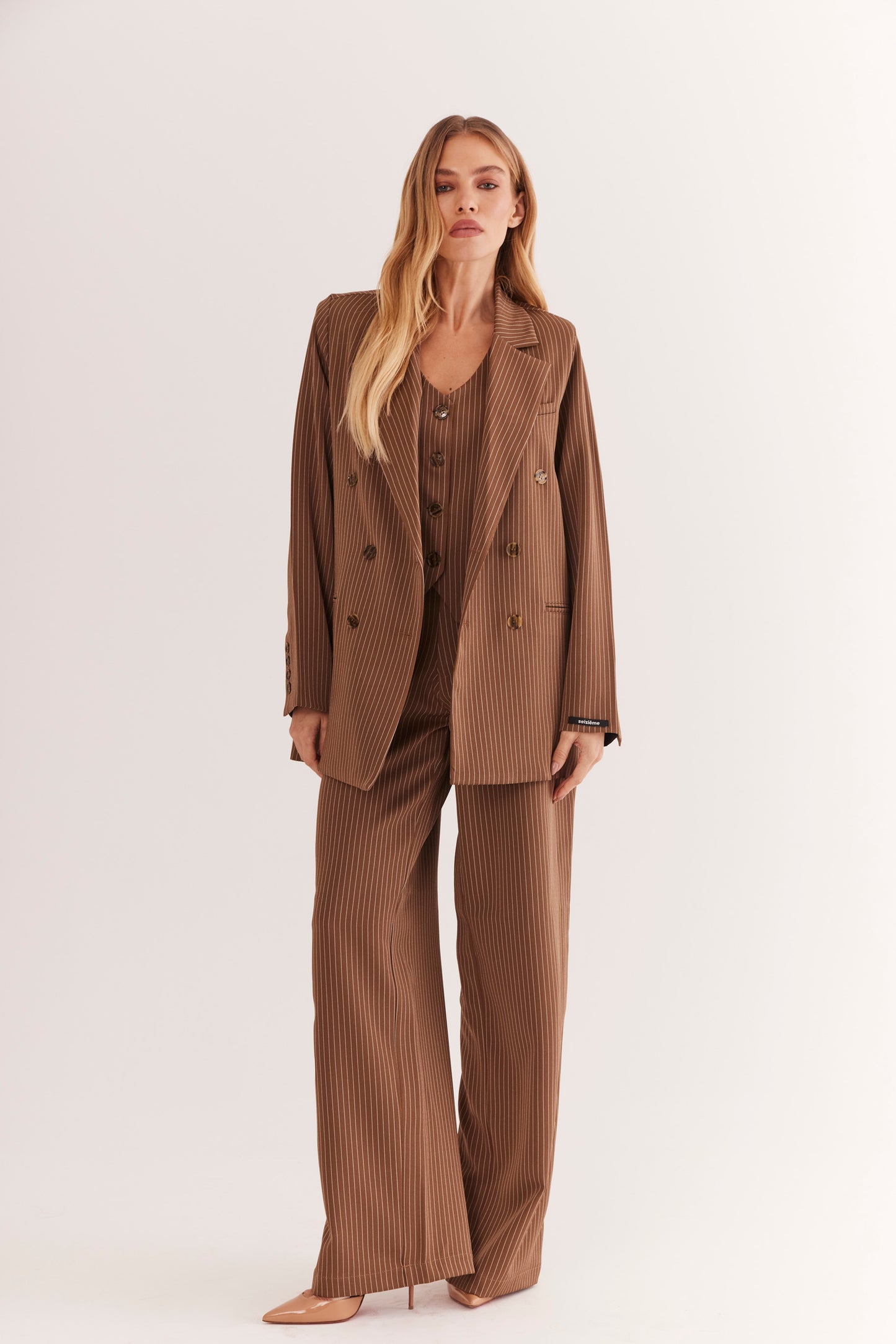 Blazer de Alfaiataria Oversized "Noisette"