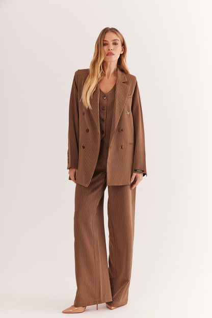 Blazer de Alfaiataria Oversized "Noisette"