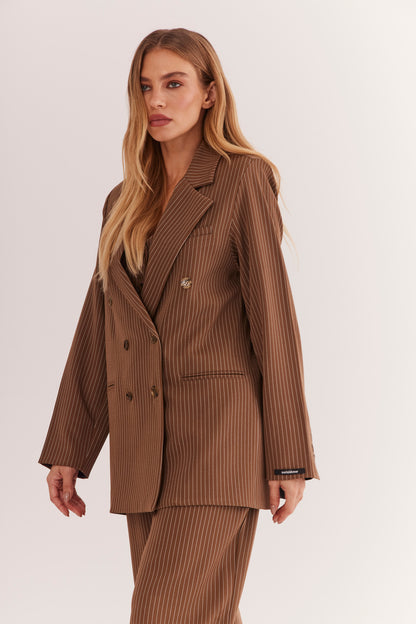 Blazer de Alfaiataria Oversized "Noisette"