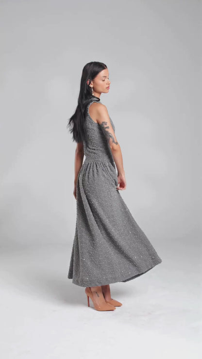 Vestido de Alfaiataria em Tweed "Céleste"