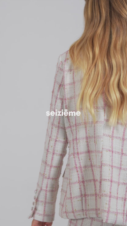 Calça de Alfaiataria em Tweed "Mademoiselle"