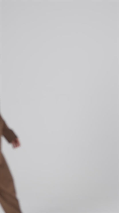 Colete de Alfaiataria Risca de Giz "Noisette"